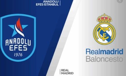 Euroliga, playoff: Anadolu Efes - Real Madrid (2. mérkőzés, Isztambul)