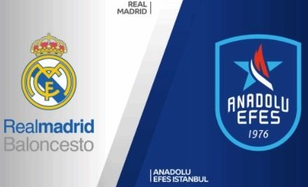 Euroliga, negyeddöntő: Real Madrid - Anadolu Efes (3. mérkőzés, Madrid)