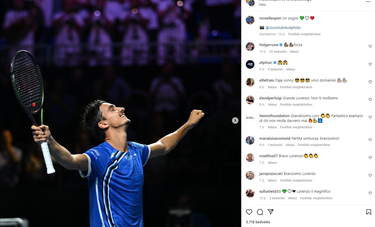 ATP Tour, Metz: A. Bublik - L. Sonego