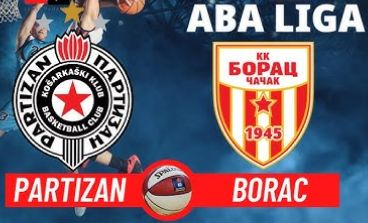 ABA Liga: Partizan - Borac Kosárlabda