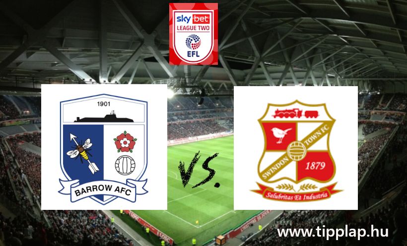 Szelvénykiegészítő tipp: Barrow - Swindon Town