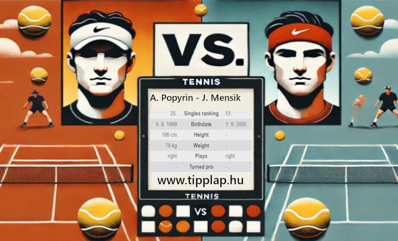 ATP Tour, Bécs: A. Popyrin – J. Mensik