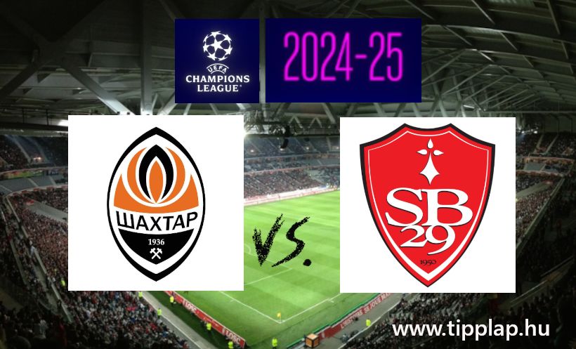 Bajnokok Ligája: Shakhtar Donyeck - Brest (Gólos BL-meccs a Veltins Arénában!) - 2025.01.22