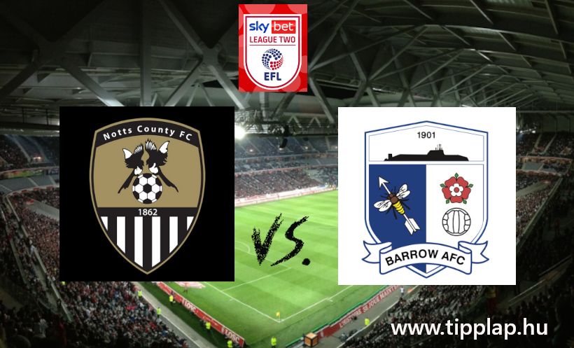 Szelvénykiegészítő tipp: Notts County - Barrow