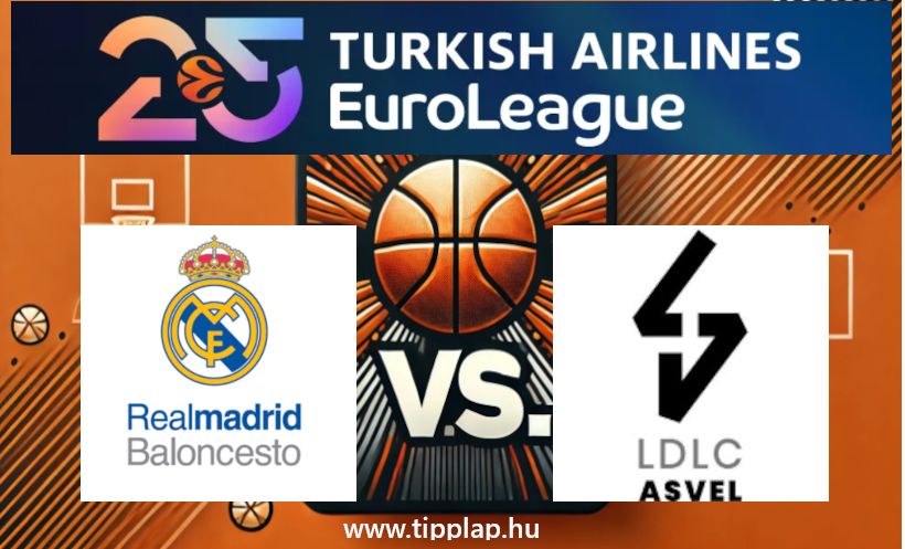 Kosárlabda EuroLiga: Real Madrid – ASVEL Lyon