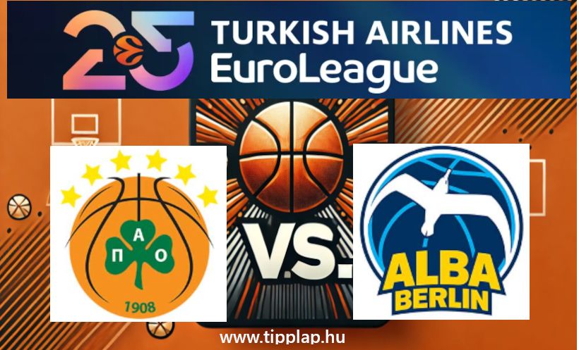 Kosárlabda EuroLiga:  Panathinaikosz – Alba Berlin
