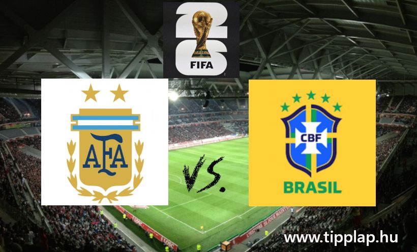 A Nap Tippje: Argentína - Brazília (Dél-amerikai csúcsderbi, szerdán hajnalban!)