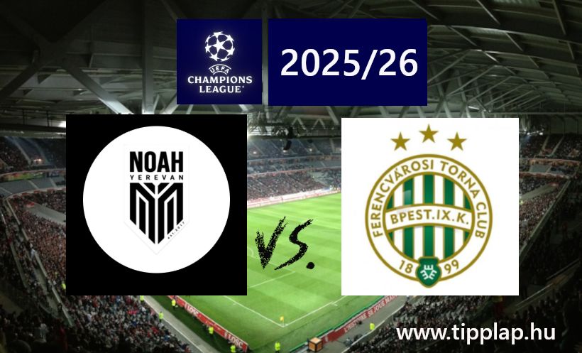 Bajnokok Ligája selejtező: Noah – Ferencváros