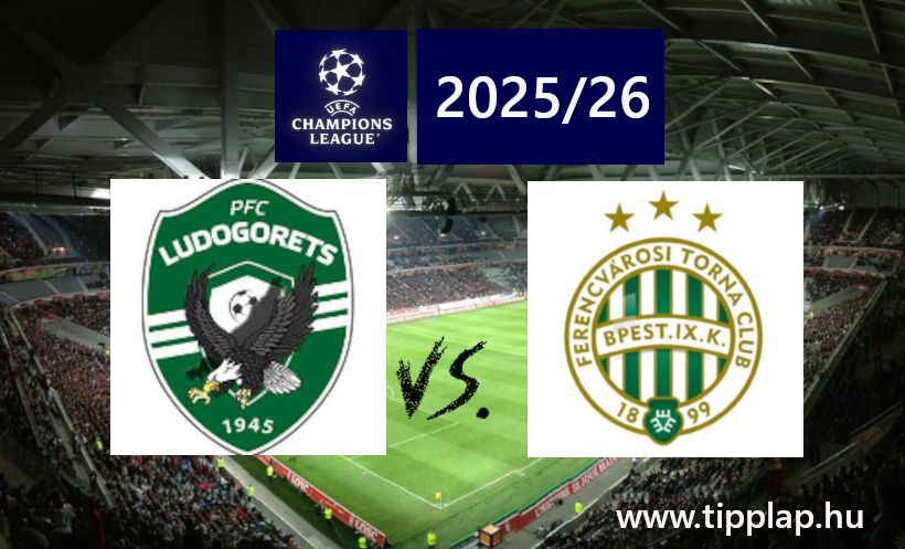 Bajnokok Ligája: Ludogorec Razgrad – Ferencváros
