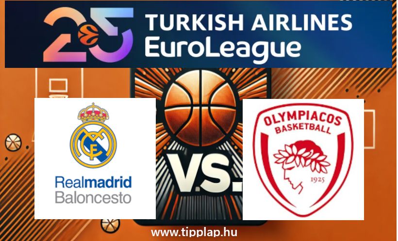 Euroliga: Real Madrid – Olympiakosz