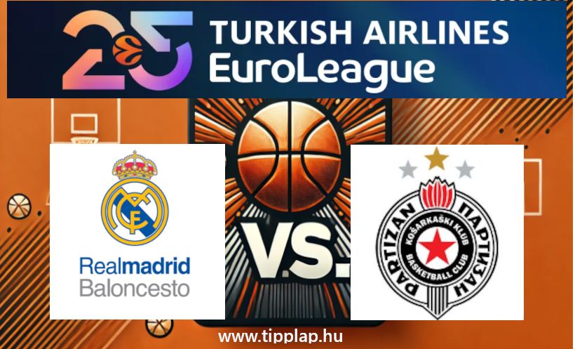 Kosárlabda Euroliga: Real Madrid – Partizan Belgrád
