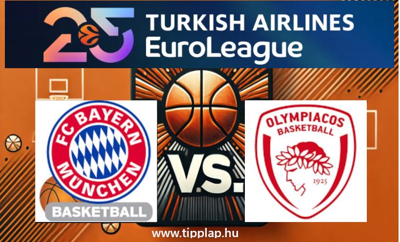 Kosárlabda EuroLiga: Bayern München – Olympiakosz