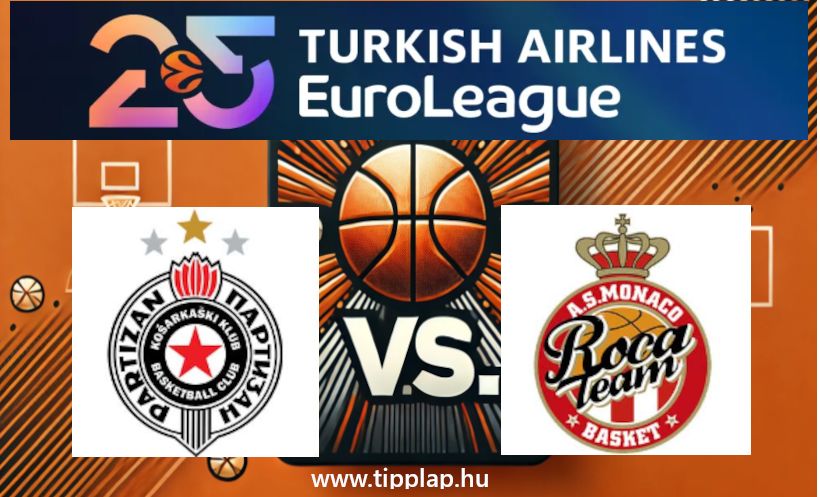 Kosárlabda EuroLiga: Partizan Belgrád – Monaco