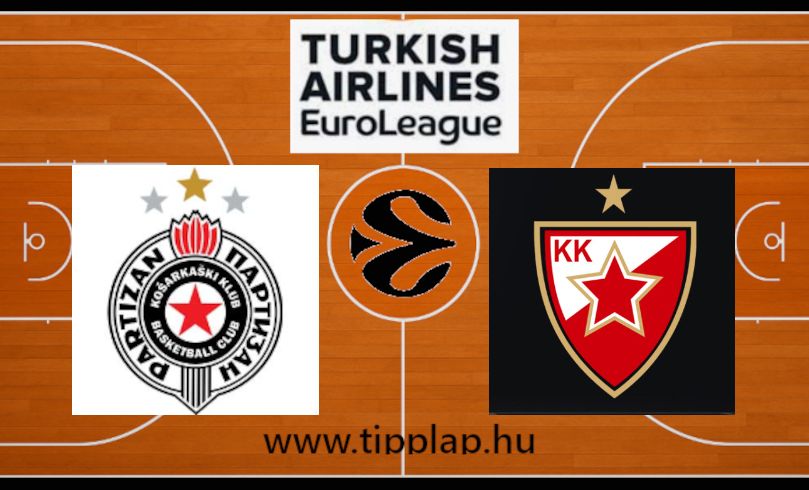 Kosárlabda Euroliga: Partizan Belgrád - Crvena Zvezda