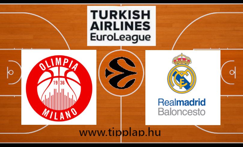 Kosárlabda Euroliga: Olimpia Milano – Real Madrid