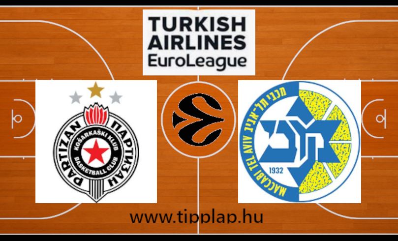 Kosárlabda Euroliga: Partizan Belgrád – Maccabi Tel Aviv