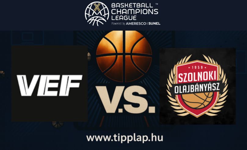 Kosárlabda Bajnokok Ligája: VEF Riga – Szolnok