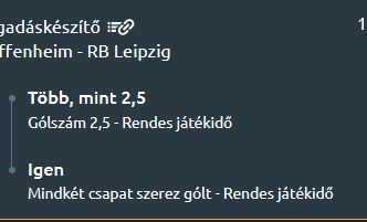 Napi Favorit B-tipp: Gólerős alakulatok csatája (Hoffenheim - RB Leipzig)