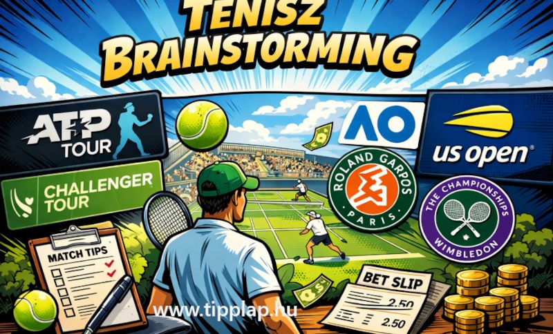 Tenisz Brainstorming (tippcsokor a férfitenisz aktuális kínálatából) – 2026.01.06 (hajnali-reggeli-délelőtti meccsek vannak)