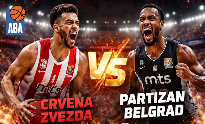 Kosárlabda, ABA Liga: Crvena Zvezda – Partizan Belgrád