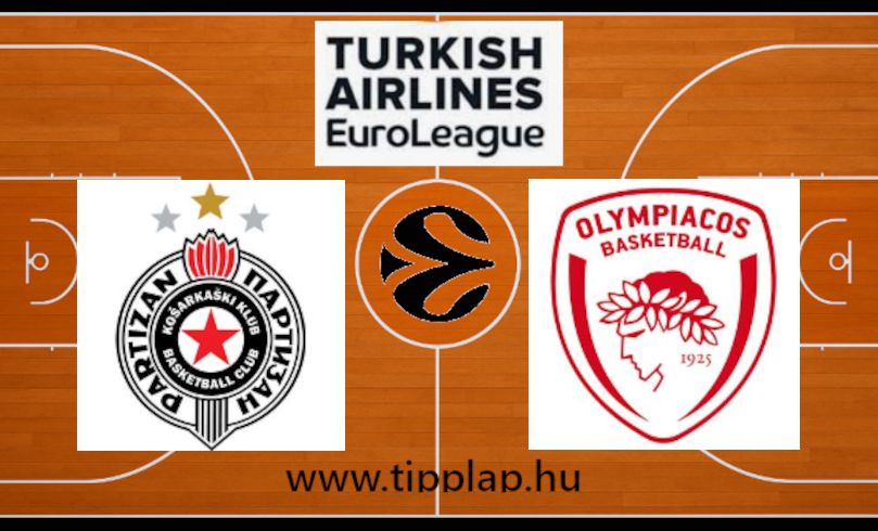 Kosárlabda Euroliga: Partizan – Olympiakosz