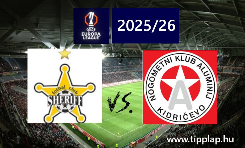 Európa Liga-selejtező: Sheriff Tiraspol – Aluminij Kidricevo: Elvásik Moldovában az alumínium?