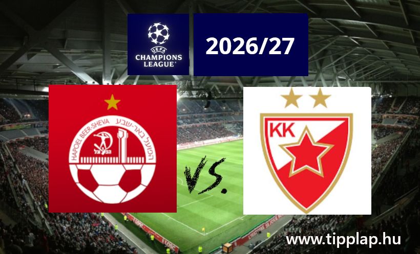 Bajnokok Ligája: Hapoel Beer Sheva – Crvena Zvezda, a meccs ahol a hazai pálya nem jelent előnyt!