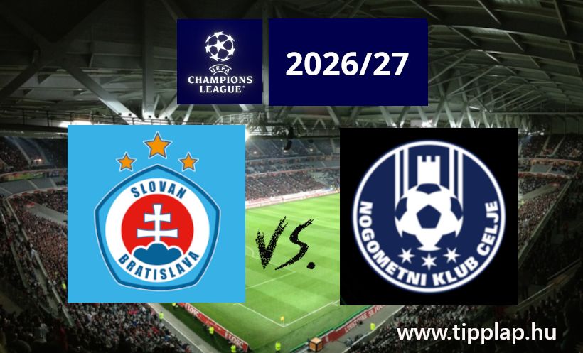 A Nap Tippje: Slovan Bratislava – Celje a Bajnokok Ligájában