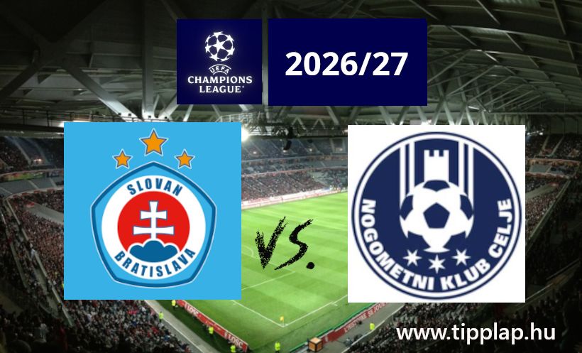A Nap Tippje: Celje - Slovan Bratislava a Bajnokok Ligájában