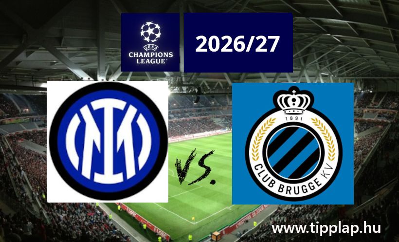 A Nap Tippje:  Inter - Club Brugge a BAJNOKOK LIGÁJÁBAN!