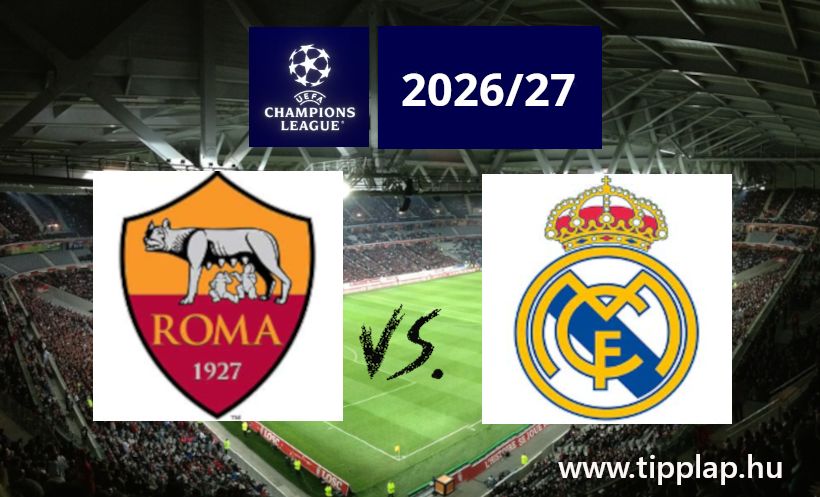 A Nap Tippje: AS Roma - Real Madrid a BAJNOKOK LIGÁJÁBAN!